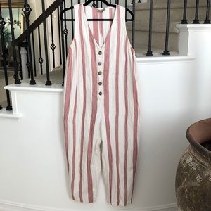 Asos Red and cream romper. Great for outfit or beach coverup